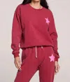 Saltwater Luxe Perry Pullover In Crimson Star In Multi