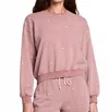 Saltwater Luxe Perry Pullover Sweatshirt In Sedona Floral In Pink
