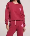 Saltwater Luxe Perry Pullover In Crimson Star In Red
