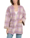 SALTWATER LUXE SALTWATER LUXE PLAID WOOL-BLEND CARDIGAN