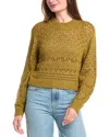 Saltwater Luxe Pointelle Sweater In Green