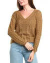Saltwater Luxe Pointelle Sweater In Brown