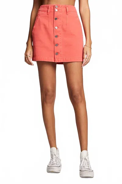 Saltwater Luxe Poppy Mini Skirt In Orange