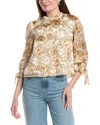 Saltwater Luxe Printed Blouse In Multi