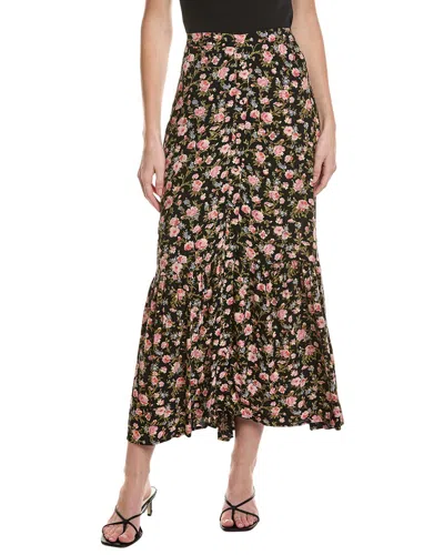 Saltwater Luxe Printed Maxi Skirt In Black