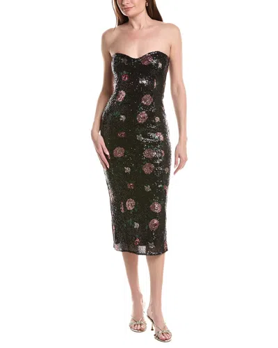 Saltwater Luxe Printed Midi Dress In Black