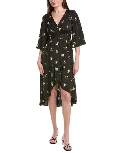 Saltwater Luxe Printed Midi Dress In Black
