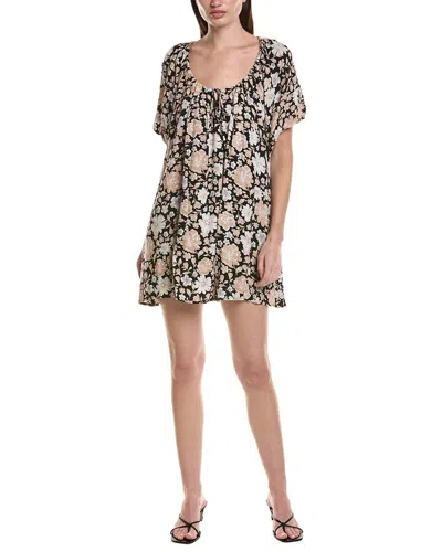 Saltwater Luxe Printed Mini Dress In Black