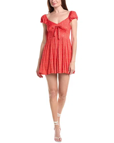 Saltwater Luxe Printed Mini Dress In Red