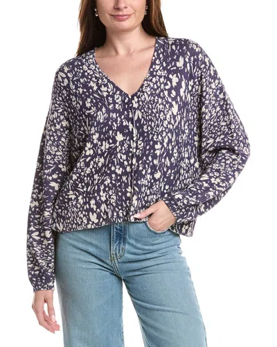 Saltwater Luxe Printed Sweater In Blue