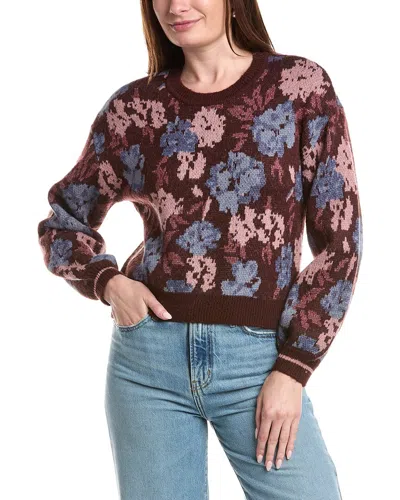 Saltwater Luxe Printed Sweater In Purple