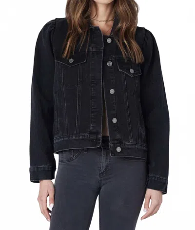 Saltwater Luxe Puff Sleeve Jacket In Wash Black