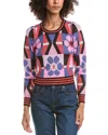 Saltwater Luxe Puff Sleeve Sweater In Pink