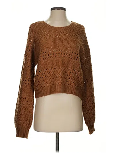 Pre-owned Saltwater Luxe Pullover Sweater In Brown