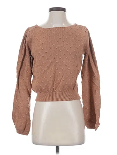 Pre-owned Saltwater Luxe Pullover Sweater In Brown