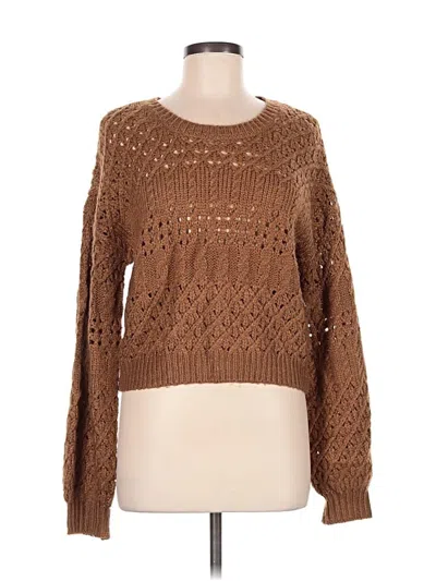 Pre-owned Saltwater Luxe Pullover Sweater In Brown
