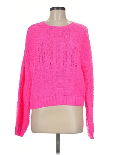 Pre-owned Saltwater Luxe Pullover Sweater In Pink