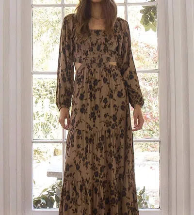 Saltwater Luxe Raya Maxi Dress In Sandflower In Neutral