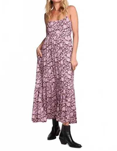 Saltwater Luxe Rene Tank Midi Dress In Sangria In Pink