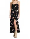 Saltwater Luxe Romie Midi Dress In Midnight Magnolia