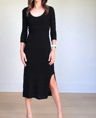 Saltwater Luxe Ronni Midi Dress In Black