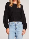 Saltwater Luxe Ronnie Sweater In Black In Black