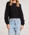 Saltwater Luxe Ronnie Sweater In Black In Black