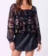 Shop Saltwater Luxe Rudy Top In Black In Blue