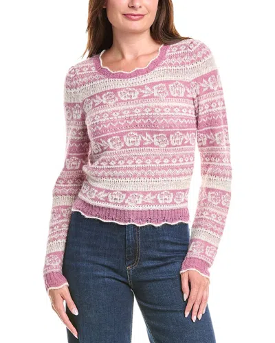 SALTWATER LUXE SALTWATER LUXE SCALLOP WOOL-BLEND SWEATER