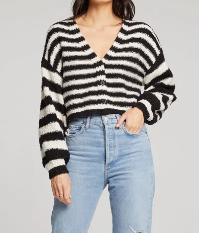 Saltwater Luxe Scout Sweater In Black In Multi
