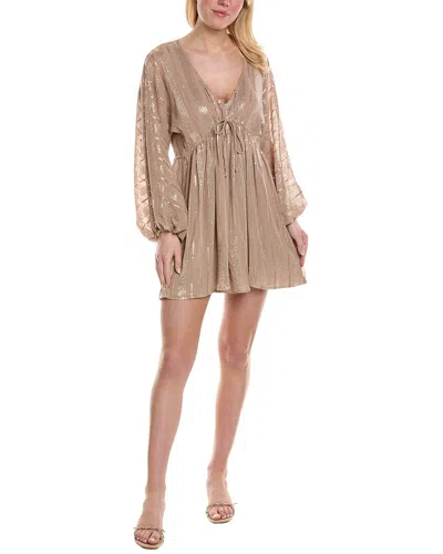 Saltwater Luxe Sequin Mini Dress In Brown