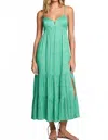 Saltwater Luxe Seren Midi Dress In Jade In Green