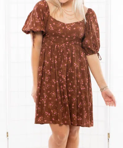 Saltwater Luxe Shiloh Mini Dress In Brown