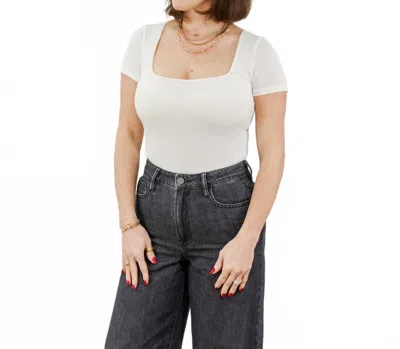 Saltwater Luxe Short Sleeve Bodysuit In White