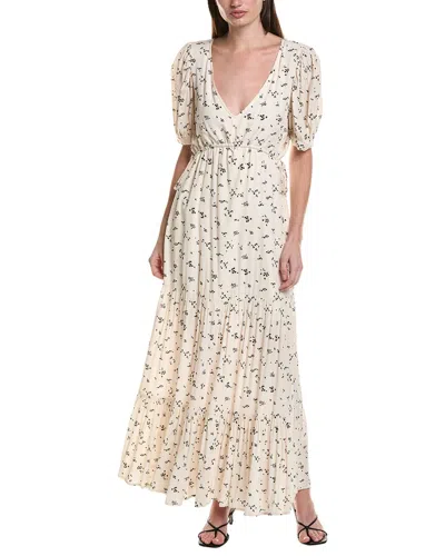 Saltwater Luxe Short Sleeve Maxi Dress In Multi