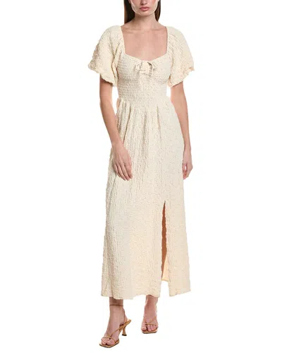 Saltwater Luxe Short Sleeve Midi Dress In White