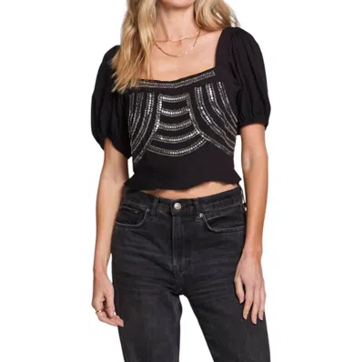 Saltwater Luxe Skyler Top In Black