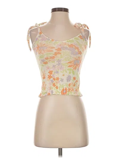Pre-owned Saltwater Luxe Sleeveless Top Orange Sweetheart Neckline Tops
