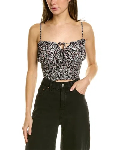 Saltwater Luxe Smocked Tank In Black
