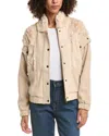 Saltwater Luxe Snap-off Sleeve Wool-blend Jacket In Neutral