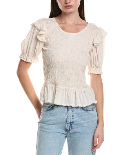 Saltwater Luxe Solid Blouse In Neutral