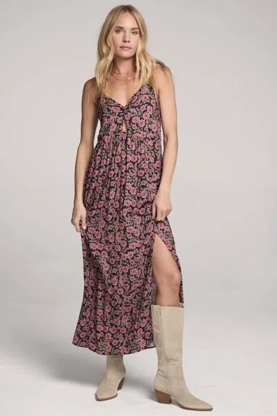Saltwater Luxe Sonnie Midi Dress In Multi In Purple