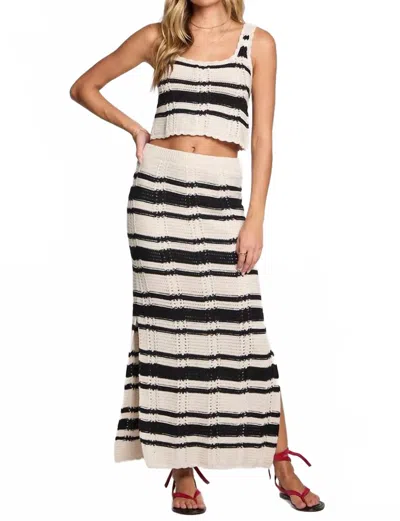 Saltwater Luxe Suzi Midi Skirt In Vanilla In Neutral