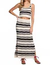 Saltwater Luxe Suzi Midi Skirt In Vanilla In Black
