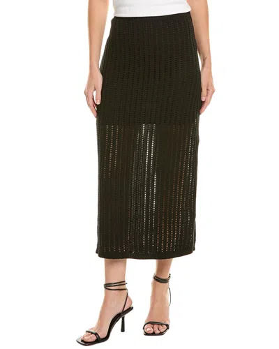 Saltwater Luxe Suzi Midi Sweater Skirt In Black