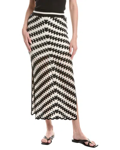 Saltwater Luxe Sweater Midi Skirt In Black