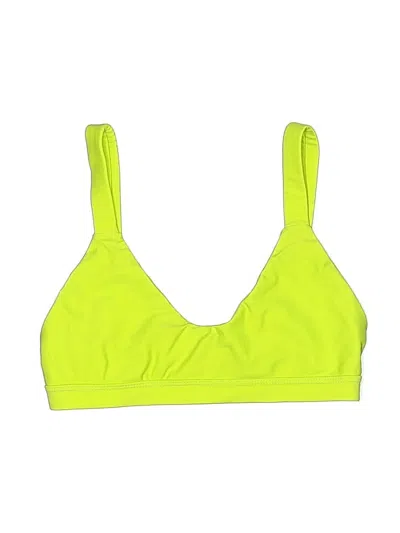 Pre-owned Saltwater Luxe Swimsuit Top Green Swimwear