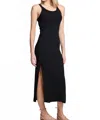 Saltwater Luxe Tank Midi Dress In Black In Black