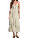 Saltwater Luxe Tank Midi Dress In Fern Stripe In Green