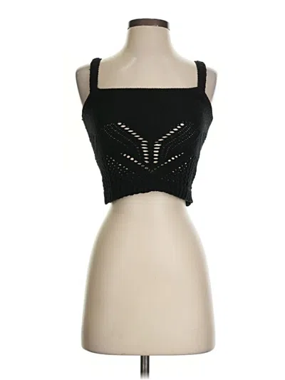 Pre-owned Saltwater Luxe Tank Top Black Strapless Neckline Tops